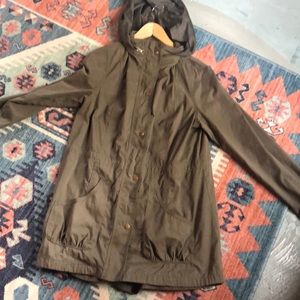 Mossimo Olive Green Trench Jacket Optional Hood